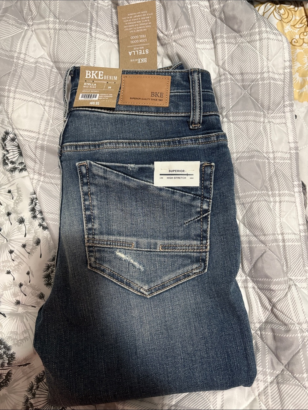 BKE Dark Blue Skinny Jeans - Stella Style